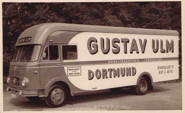 1957 Geschichte Gustav Ulm Dortmund Umzüge Umzugsunternehmen
